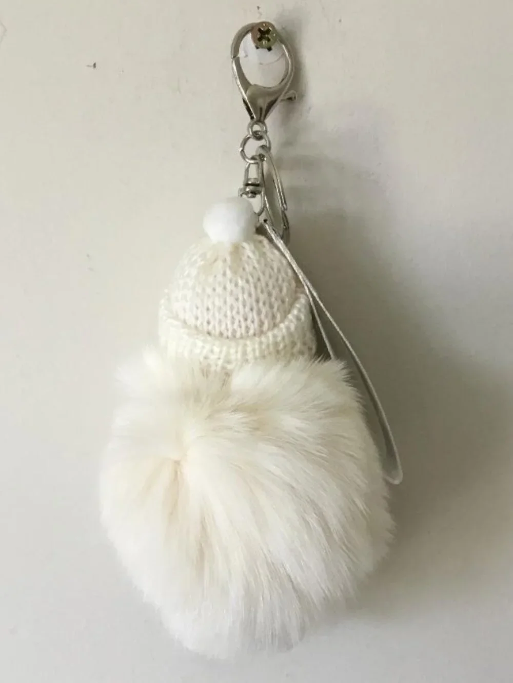 HDSP Sleeping Fur Baby Keychain Fluffy Doll Charm Bag Charm with 